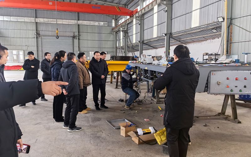 春節(jié)過后，萬(wàn)物復(fù)蘇，縣領(lǐng)導(dǎo)至我廠考察復(fù)產(chǎn)復(fù)工情況