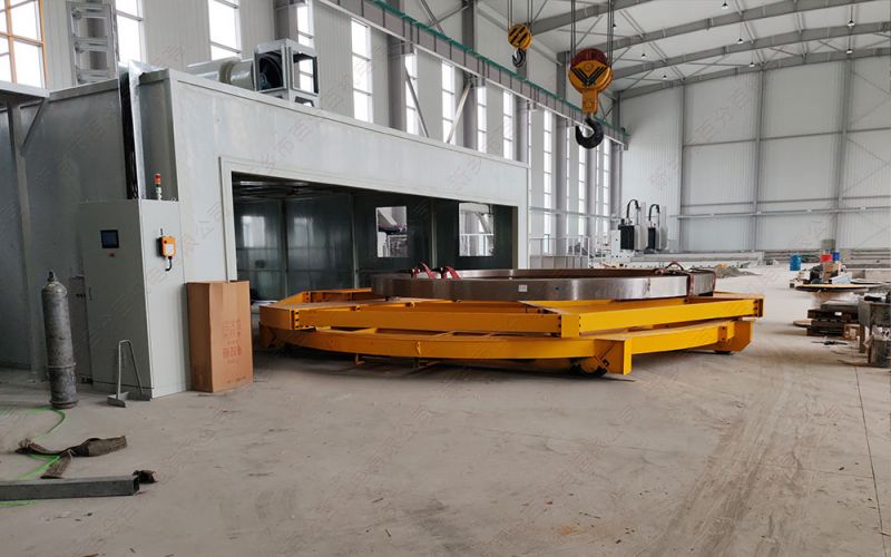 環(huán)保設(shè)備噴砂房配套的有軌電動轉(zhuǎn)運車：效率、安全、環(huán)保